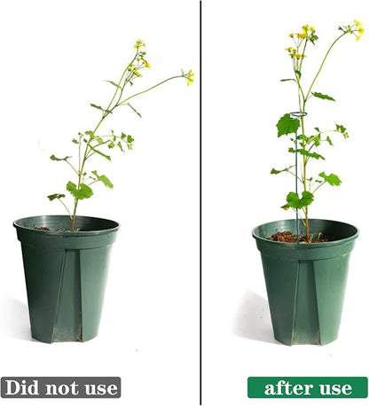 8 Pack Plant Stakes,Plant Support Stakes for Two Sizes(16 or 32 Inches),Plant Stakes for Outdoor Plants,Garden Flower,Tomato(Green)