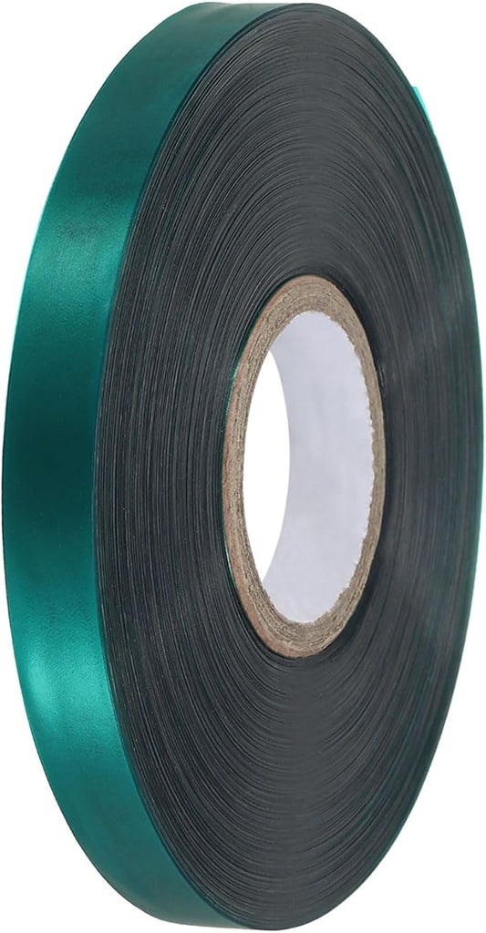PATIKIL Stretch Tie Tape 1/2" x147', PVC Ribbon for Garden Branches Climbing Plants Patio Flower, Clear Green
