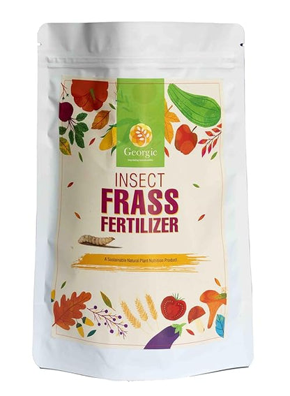Insect Frass Organic Fertilizer – 100% Natural All-Purpose Plant Food, Organic Soil Amendment, Slow Release Nutrients, Indoor Plants, Houseplants, Vegetable Gardens, Lawns, Flowers & Pots(1.5 lb)