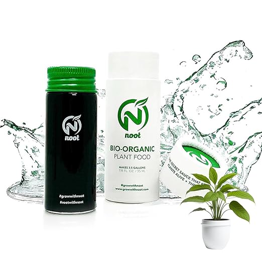 Noot 'Keep House Plants Alive' Bio-Organic Plant Food Liquid Fertilizer, Makes 3.5 Gallons, Root Boosting Mycorrhizae, Fast Growth for Monstera, Aroid, Succulent, Orchid - Use Every Watering (1 Vial)