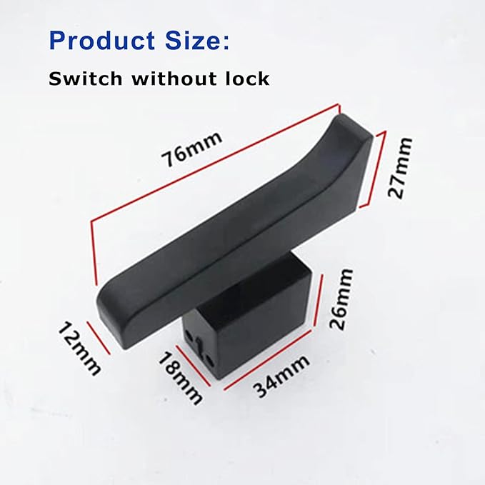 Switch Without Lock for Electric String Trimmer & Lawn Edger, Weed Wacker Electric Hedge Mower Switch Accessories 10A Big Cap Switch