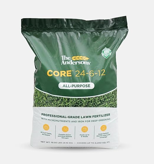 The Andersons Core 24-6-12 Professional-Grade All-Purpose Lawn Fertilizer - 18 lbs. Covers up to 6,200 sq. ft.