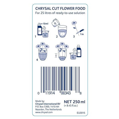 Chrysal Cut Flower Universal Flower Food (10 ml/L Bottle) — (2 Pack)