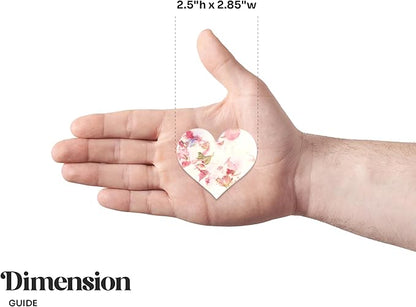 Set of 24 Pink Heart Seed Paper – Writable & Plantable Wildflower Hearts with Envelopes & Planting Guides, Gift for Moms or Plant Lovers for Mother’s Day, Heart Party Favors for Weddings & Showers