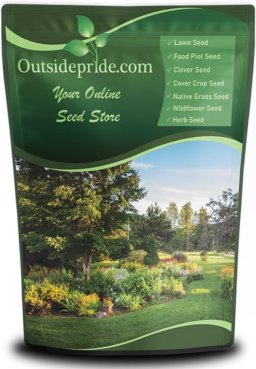 Outsidepride Combat Extreme Northern Zone - 25 Lbs Cold-Hardy, Drought-Resistant Turf Type Tall Fescue & Kentucky Bluegrass Lawn Grass Seed Blend, OptiGrowth Coated for Better Establishment