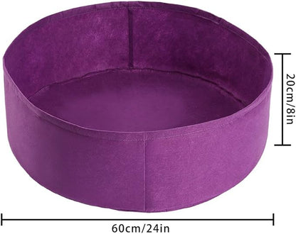 Round Raised Garden Bed, Plant Grow Bag Bed Felt Fabric Planting Planter Purple Planter, Veg Pot for Herb Flower Vegetable Plants XC771A61-9278-1752351061 15Gallon
