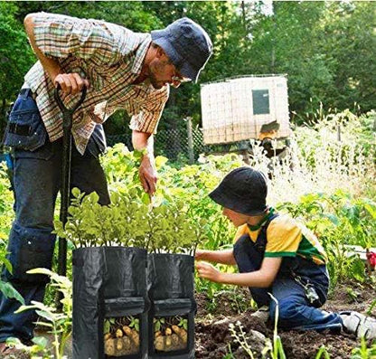 4pack 10 Gallon Potato Grow Bags Planter Bags Planting Fabric Pots with Flap and Window Garden Bags for Vegetables Tomatoes Carrots Onions