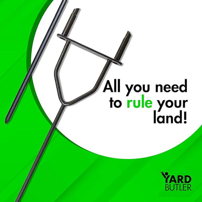 Yard Butler Aerator & Irrigator Bundle, IBDB-1 - Lawn Care Tool for Aerating - Long-Handled - Power-Coated Steel Construction - Comfortable Cushioned Handles Garden Tool - Easy to Use