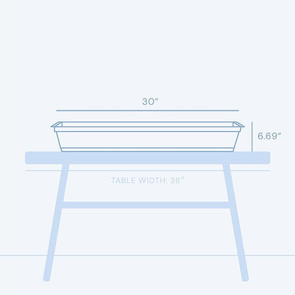 Bloem Dura Cotta Window Box Planter: 30" - Chocolate - Large Box with Tray, Weatherproof Resin Box, Removable Tray for Indoor & Outdoor Use, Gardening, 4 Gallon Capacity
