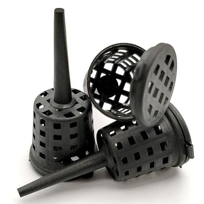 Happyyami 50pcs Bonsai Fertiliser Baskets Plastic Fertilizer Box Fertilizer Basket with Cover Plant Grow Fertiliser Container Box for Bonsai Orchid Flower Garden Tool