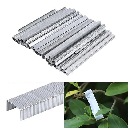 Zerodis 10000PCS Garden Bonsai Secateurs Branch Nail Tapener Staples, Silver, 0.6cm x 0.4cm x 10.6cm, for Fruit Vegetable Vine Tomato
