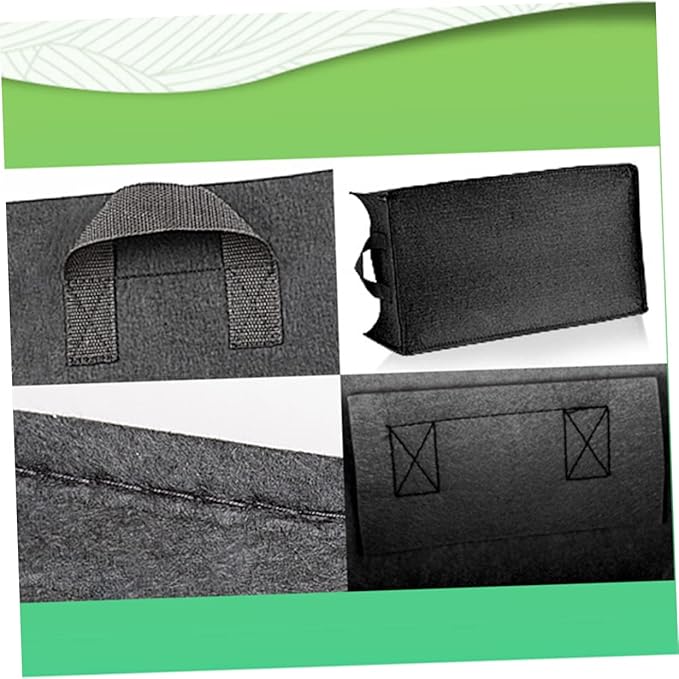 Sosoport Root Control Gallon Planting Bag Square Potato Growth Bag for Lightweight Reusable Double Handles