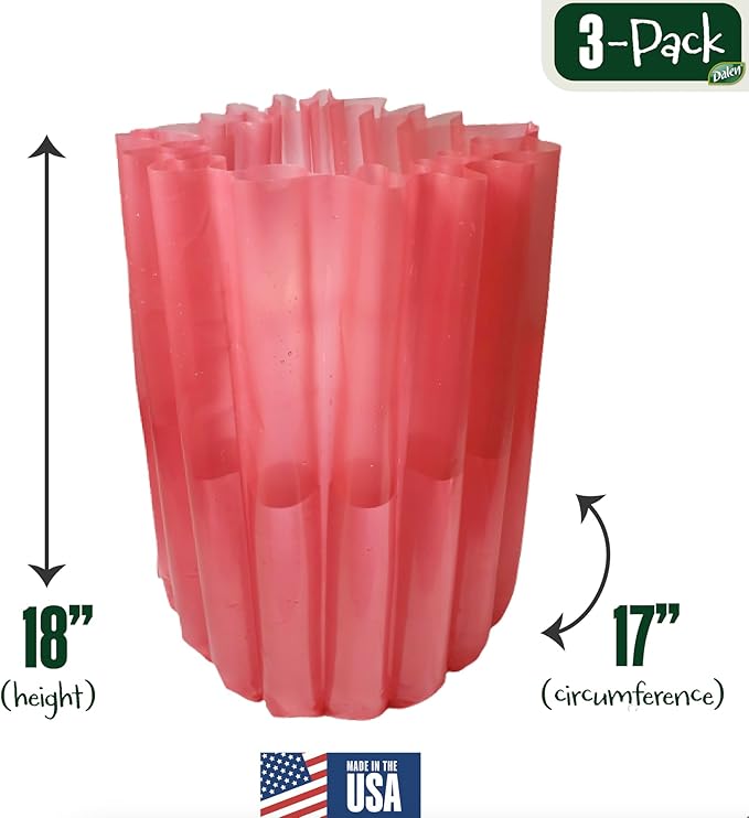 Dalen Gardeneer Season Starter – Early Season Insulated Plant Protector – Cold Weather Frost Guard - Easy Fill Shape for Optimal Planting - 18" x 17" – Made in The USA - Red