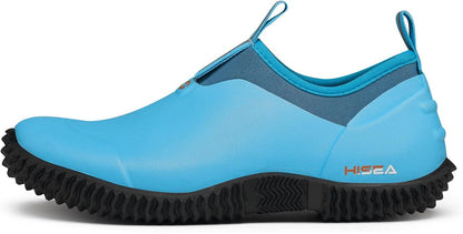 HISEA Waterproof Garden Shoes for Women Neoprene Slip-On Rubber Rain Footwear Short Ankle Booties