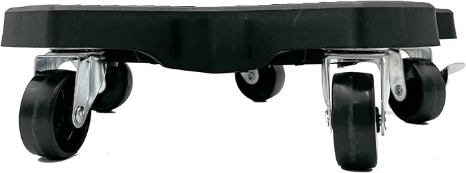 Bosmere 20" Plant Caddie - Heavy-Duty Rolling Plant Stand with Locking Wheels, 500 lb Capacity – Durable Plant Caddy for Indoor/Outdoor Use, Black