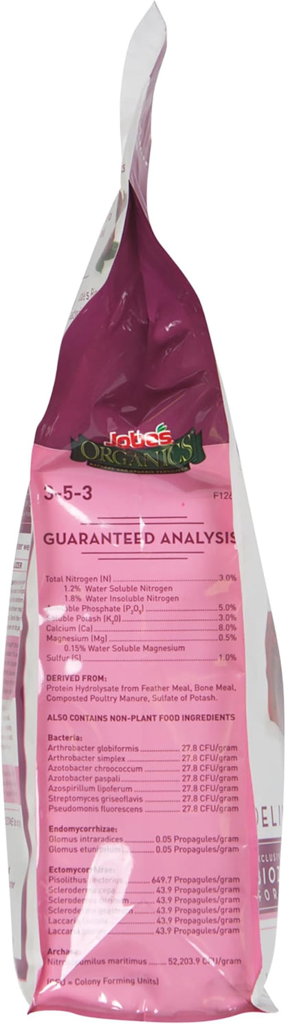 Jobe's Organics Granular Rose Fertilizer, Organic Plant Fertilizer for Rose, Hydrangea, Hibiscus, Azalea, and Other Flowering Shrubs, 4 lbs Bag
