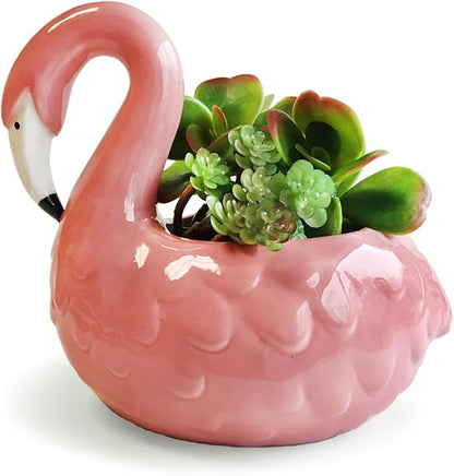 Streamline Imagined Cute Flamingo Planter Pot