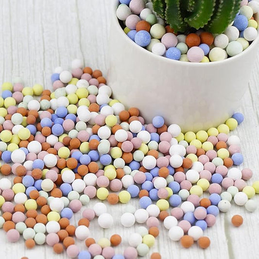 Garden Soil,Clay Pebbles Gardening Ceramsite Orchid Rocks Drainage Water Purification Ceramsite Decor Cultivation Soil Stone Horticultural Grade for Soil Hydroponics Aquaponics,6LBS