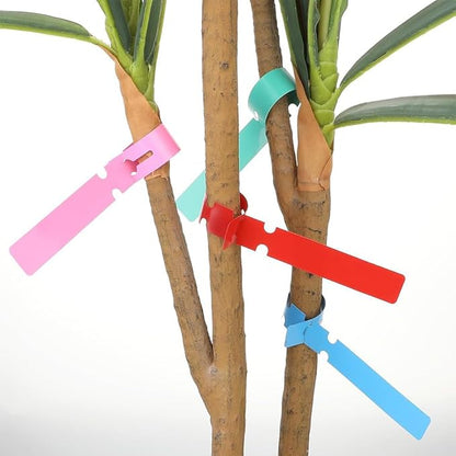240 Pack Plant Labels Plastic Tree Tags Wrap Ties Hang Tags Tree Marker Blank Labeling Tags for Labeling Trees Bushes Dahlias Stem Clumps Garden Starts Identify Vegetables Potted Plants