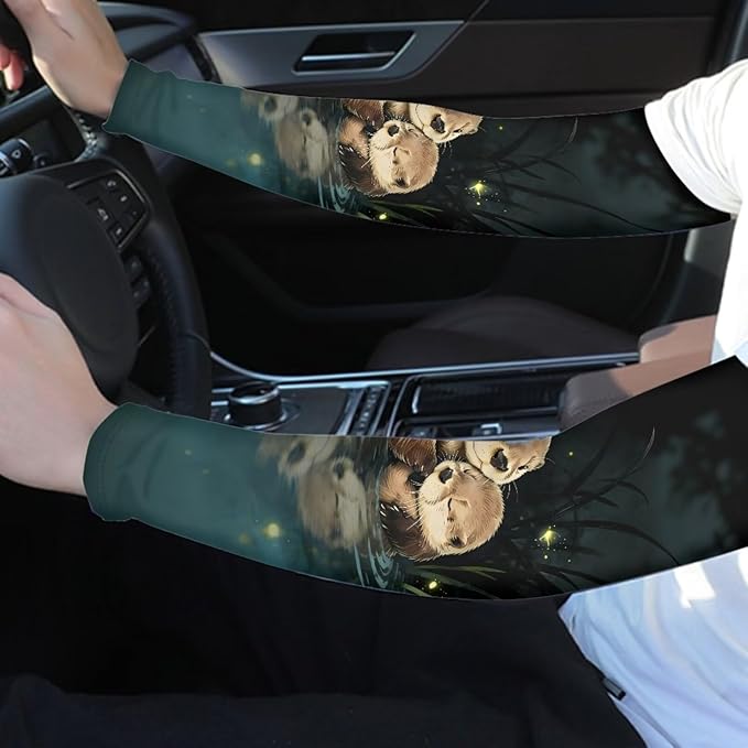 Binienty Unisex Arm Sleeves for Driving, Golf, Cycling, Sports, UV Protector Cooling Arm Sleeves Cover