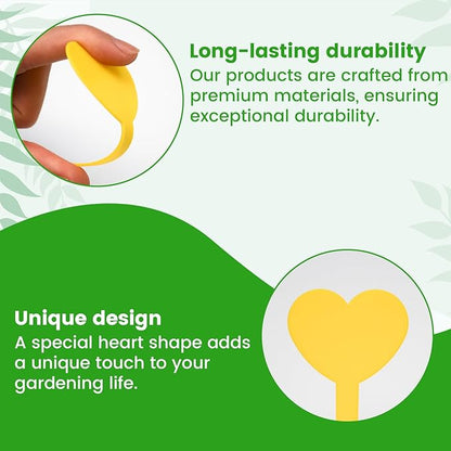 120PCS Plant Labels for Seedlings Garden Markers Plastic Plant Labels for Outdoor Garden Waterproof Heart Shaped Tags for Plants with Permanet Marking Pen Gardening Supplies