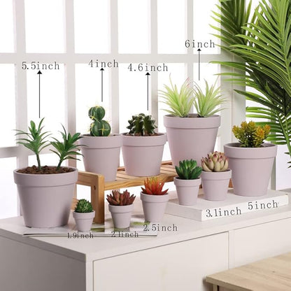 Yishang 1.9 Inch Tiny Pink Terracotta Pots Pack of 72-Small Mini White Clay Pots with Drainage Holes Flower Nursery Terra Cotta Planter for Tiny Cactus,Herb,Succulent Plants,Crafts