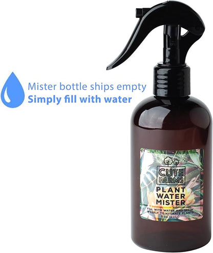 Cute Farms Orchid Plant Food Fertilizer Mist (8 oz. Spray Bottle + ONE Water Mister)