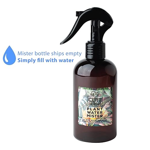 Cute Farms Tillandsia Air Plant Fertilizer | Gentle Weekly Use Formula Plant Food | Formulated Nutrients for Air Plants (8 oz. Spray Bottle + ONE Fine Mist Water Sprayer)