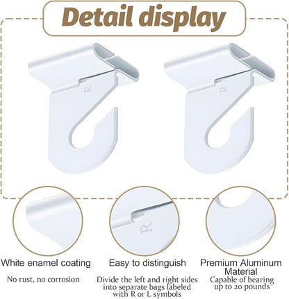 30 Pairs Drop Ceiling Hooks Heavy Duty Drop Ceiling Hook for Hanging Ceilings Hanging Hook Ceiling-Grid Hangers Ceilings Hooks for Classroom Hang Plants & Decorations Classroom Grid Office Wedding