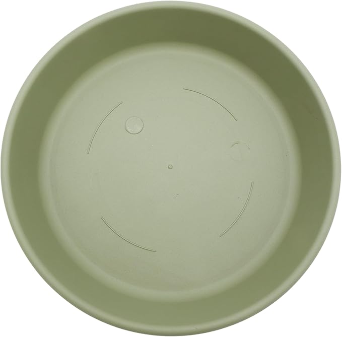 The HC Companies Flower Pot Saucers - Plastic Plant Saucer for Outdoors & Indoors - Traditional Design Plant Pot Trays for Water Drainage - Durable & Stylish Round Plant Tray (8-inch Seafoam)