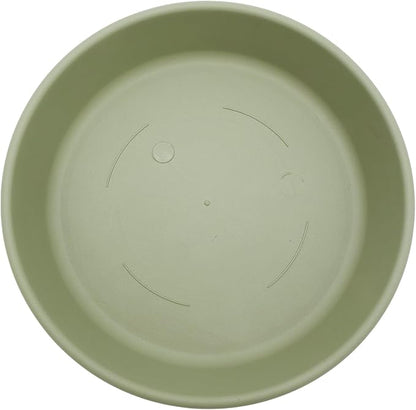 The HC Companies Flower Pot Saucers - Plastic Plant Saucer for Outdoors & Indoors - Traditional Design Plant Pot Trays for Water Drainage - Durable & Stylish Round Plant Tray (17.5-inch Seafoam)