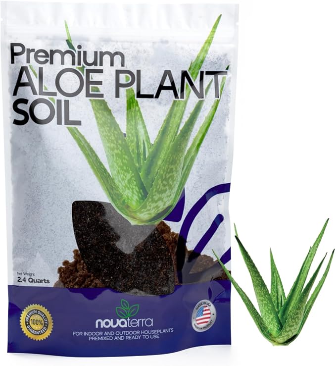 Potting Soil for Aloe Vera Plants Indoor Aloe Vera Plant Cactus Soil Potting Mix Aloe Vera Potting Mix Indoor Potted Aloe Plants Live Succulents Cactus Live Plants 2.4 Qts