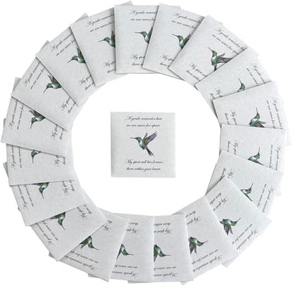 Forget Me Not Seeds - Hummingbird Funeral Favors - Prefilled Seed Packets - Ready to Give - Pack of 20