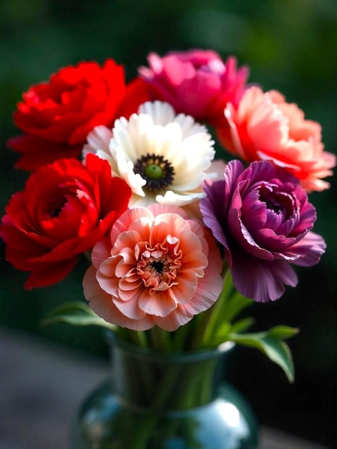 Seeds Double Poppy Mix 1000+ Seeds to Grow Multicolor Double Bloom Poppies