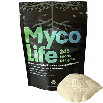 MycoLife 5X Highly Concentrated Mycorrhizal Inoculant Root Stimulator/Enhancer. Get Access to More nutrients, Healthier Plants and Better Crops!