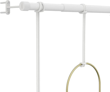 Umbra Triflora Hanging Planter for Window, Indoor Herb Garden, Set of 3, White/Brass