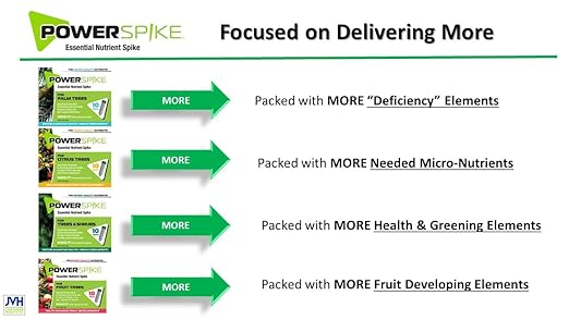 for Fruit Trees. Essential Nutrient Spike formulated to Feed All Types of Fruit Trees (Apple, Peach, Orange, Lemon, Lime, etc.) and Address Common Deficiencies (30 Spikes - 9.6 Lbs)