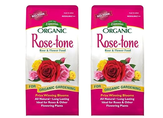Espoma Organic Rose-Tone 4-3-2 Organic Fertilizer for All Types of Roses and Other Flowering Plants. Promotes Vigorous Green Growth and Abundant Blooms. 8 lb. Bag - 2