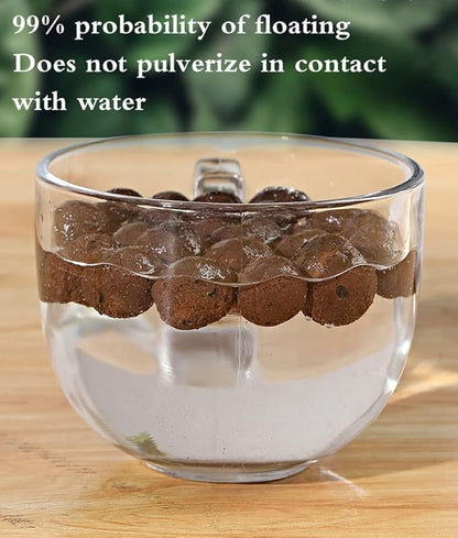 Voulosimi Clay Pebbles Hydroponic Rocks Organic Ceramsite Grow Media for Horticultural,Orchids,Drainage (36LB)