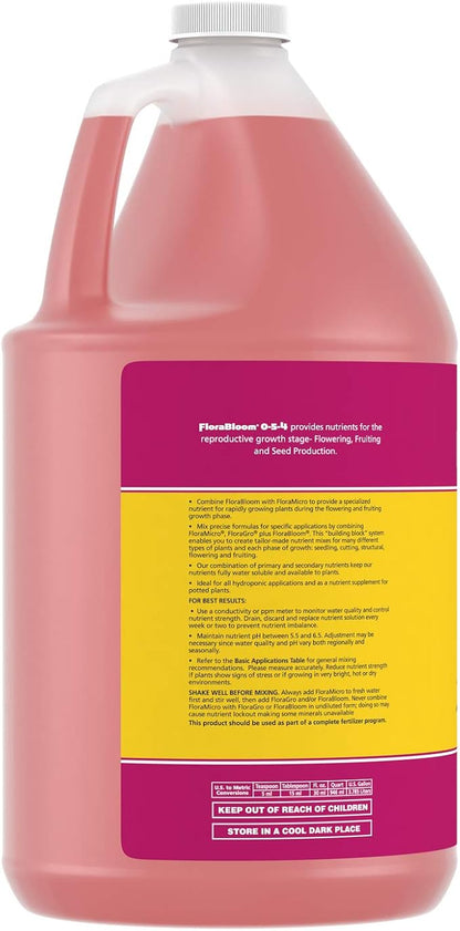 General Hydroponics 718015 FloraBloom, 1 Gallon, Magenta