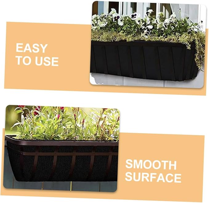 SUPVOX Hanging Planter Liner Felt Basket Inserts Non-Woven Fabric Pot Liner for Balcony Garden Plant Supplies 22X8X7 Inches