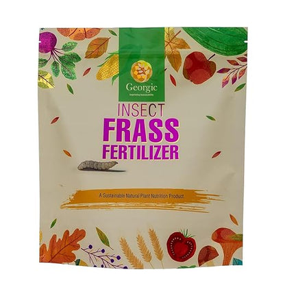 Insect Frass Organic Fertilizer – 100% Natural All-Purpose Plant Food, Organic Soil Amendment, Slow Release Nutrients, Indoor Plants, Houseplants, Vegetable Gardens, Lawns, Flowers & Pots(1.5 lb)
