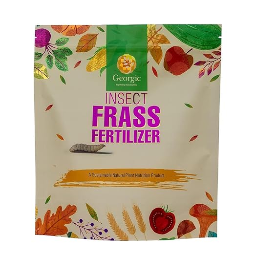Insect Frass Organic Fertilizer – 100% Natural All-Purpose Plant Food, Organic Soil Amendment, Slow Release Nutrients, Indoor Plants, Houseplants, Vegetable Gardens, Lawns, Flowers & Pots(1.5 lb)
