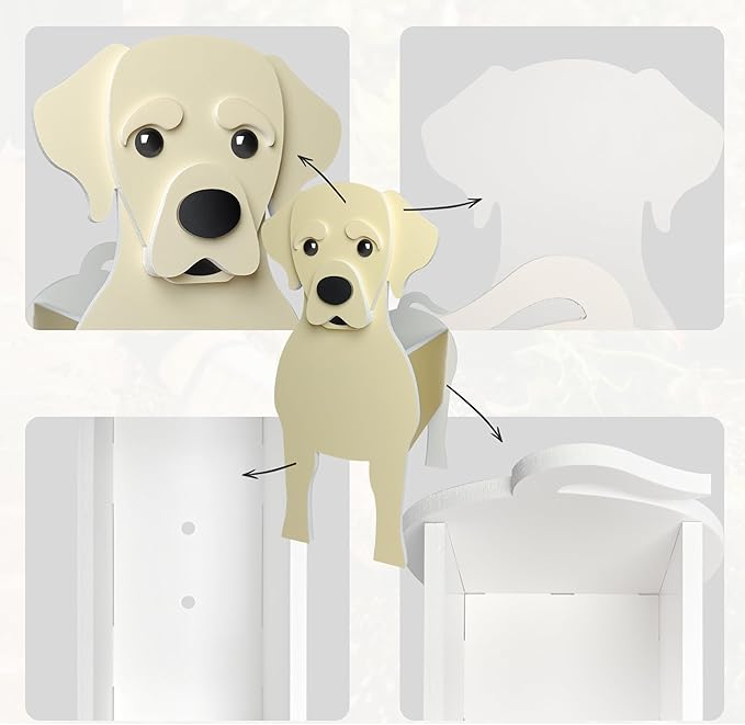 Labrador Dog Planter, Cute Animal Shape Flower Planters, Plant Pots for Indoor/Outdoor Garden Decor, Unique Gifts/Souvenirs for Pet Lovers