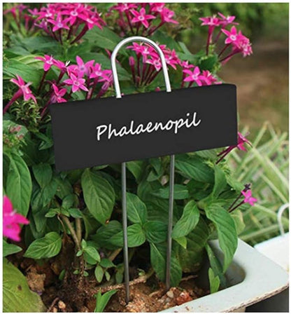 25pcs Metal Plant Labels Garden Markers Planting Tags Stake Plant Tags Markers Name Plate for Vegetable Flower Seeds (Black Iron)