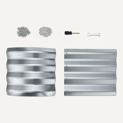 Amazon Basics Raised Garden Bed, Galvanized Steel, 48 x 24 x 12 inches, 1 Pack, Silver