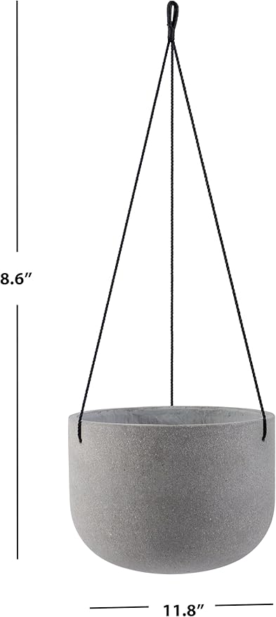 Safavieh Outdoor Collection Rancer Light Grey Concrete Planter (Fully Assembled)