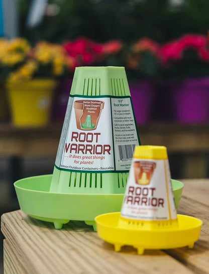 Root Warrior. Set of 12 Multi Pack. Air Prunes Roots. Prevents Overwatering. Indoor and Outdoor. Year Round Container Gardens and houseplants. Reusable. Great Gift Idea for The Gardener.
