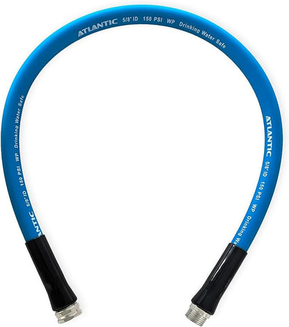 Atlantic RV Drinking Water Safe Hose 3 ft Short Garden Hose Extension: Lead, BPA, Phthalate-Free, and PVC-Free.