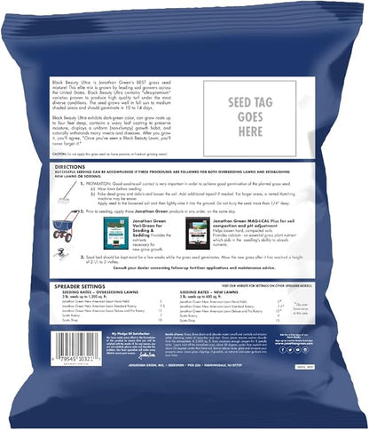 Jonathan Green (10321) Black Beauty Ultra Grass Seed - Cool Season Lawn Seed (3 lb)